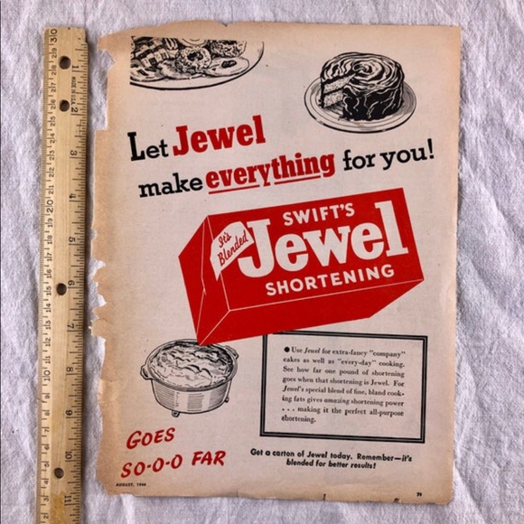 ! One Page/ Two Sides from August 1944 Woman's Day Magazine - Picture 6 of 8